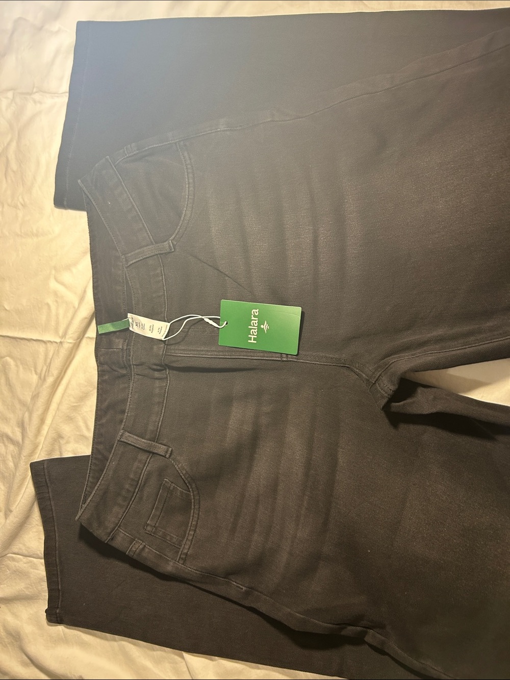 HALARA Women's Black  stretch with Green Brand Tag